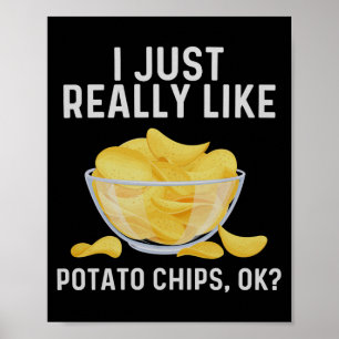 Affiche Drôle Tato Chips Art Pour Hommes Femme Sac Pour En