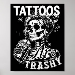 Affiche Drôle Tatouage En Encre Citation Tatouages Sont De