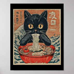 Affiche Drôle Tee - shirts Graphiques Kawaii Chat Anime Ca