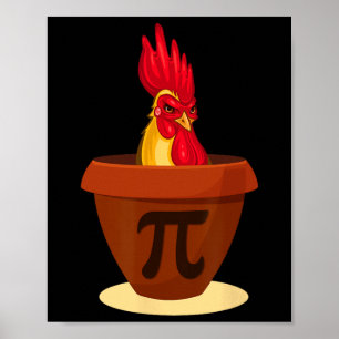 Affiche Drôle tourte au poulet - Pi de poulet Jour 2019 Ch