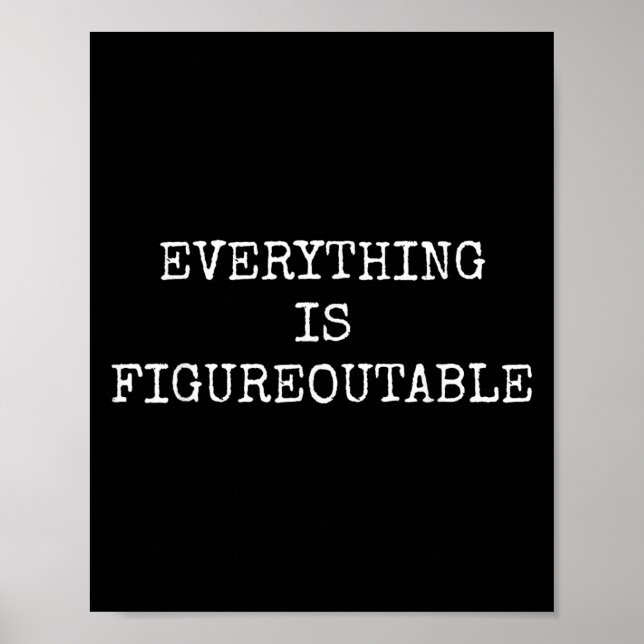 Affiche Drôle Tout Est Figurable (Devant)