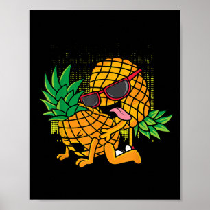Affiche Drôle Tropical Fruit Humour Apparel, Co. Upside Do