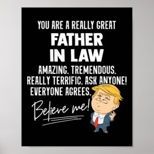 Affiche Drôle Trump 2020 Vraiment Grand Père En Droit Cade