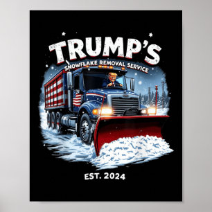 Affiche Drôle Trump 2024 Victory Snowflake Removal