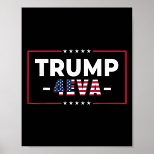 Affiche Drôle Trump 4eva Forever Femmes 47ème soutien amér
