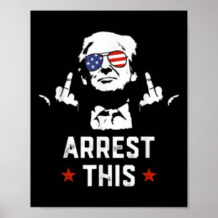 Affiche Drôle Trump arrête ce Donald Trump Moyen