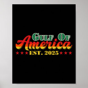 Affiche Drôle Trump Chemise Le Golfe Des Etats-Unis Est. 2