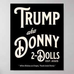 Affiche Drôle Trump Donny Deux Poupées 2 Poupées À Noël T