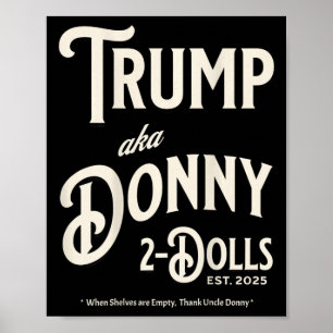 Affiche Drôle Trump Donny Deux Poupées 2 Poupées À Noël T