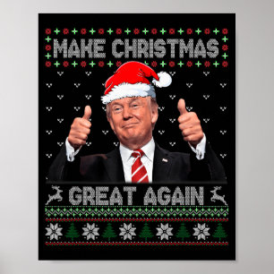 Affiche Drôle Trump Faire Noël Grande Encore Sweat Ugly