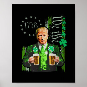 Affiche Drôle Trump Faire St Patrick's Day Grande Encore I
