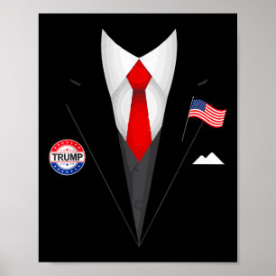 Affiche Drôle Trump Halloween Costumes Président Trump
