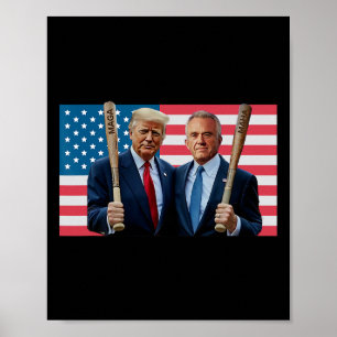 Affiche Drôle Trump Kennedy Méga Maha Vendre T Drapeau Usa