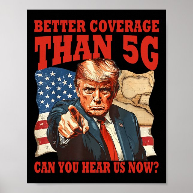 Affiche Drôle Trump Meilleure Couverture Que 5g Golfe d'Am (Devant)
