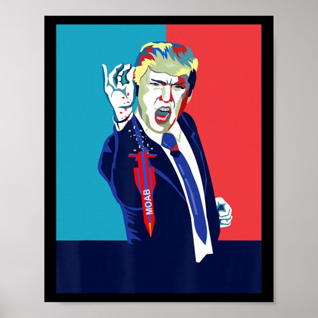 Affiche Drôle Trump Moab  (Devant)
