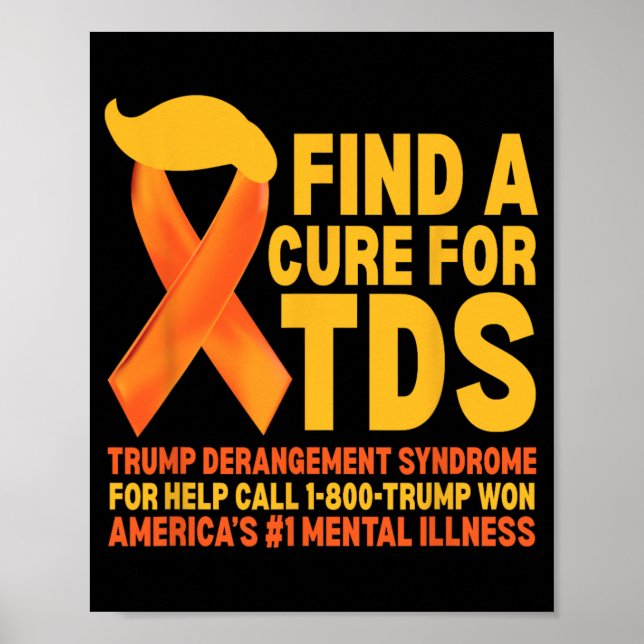 Affiche Drôle Trump - Syndrome De Dérangation Tds - Sensib (Devant)