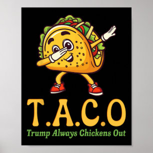 Affiche Drôle Trump Taco Trump Toujours Abandonne _18 