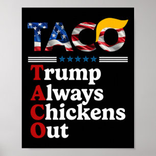 Affiche Drôle Trump Taco Trump Toujours Se Défile _1