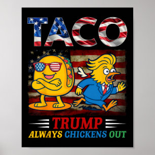 Affiche Drôle Trump Taco Trump Toujours Se Défile _24