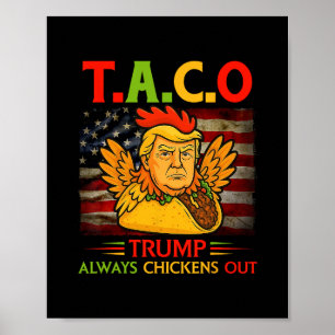 Affiche Drôle Trump Taco Trump Toujours Se Défile 4 