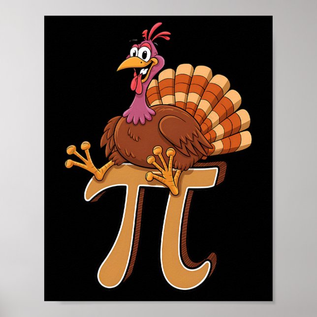 Affiche Drôle Turquie Pi Day Pie Math Lover Geek Nerd Merc (Devant)