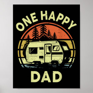 Affiche Drôle Un Joyeux Camper Papa Cadeaux D'Anniversaire