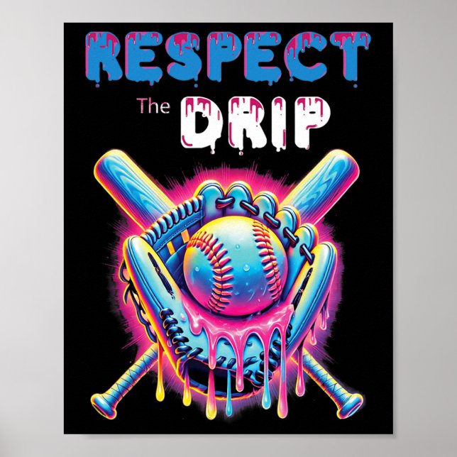Affiche Drôle Vendre Goutte Glace Crème Goutte Respect La  (Devant)