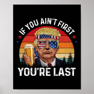 Affiche Drôle Vintage 4 juillet Donald Trump Qui Me Boit
