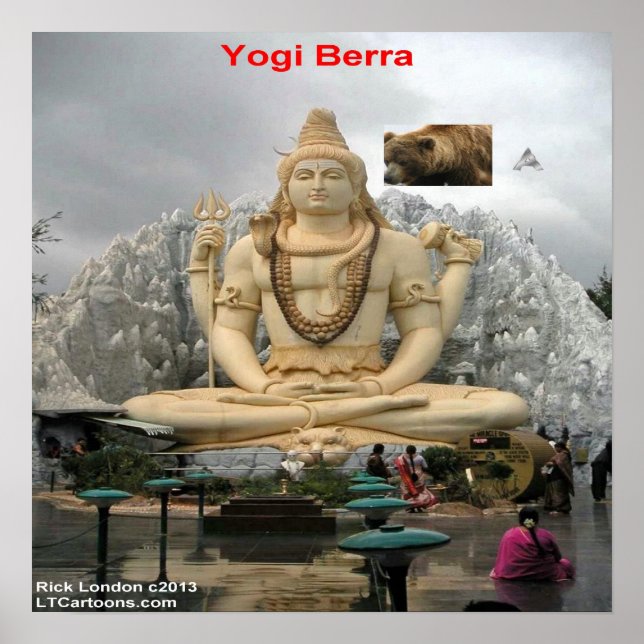Affiche Drôle Yogi Déjà Vu Encore Une Fois (Devant)