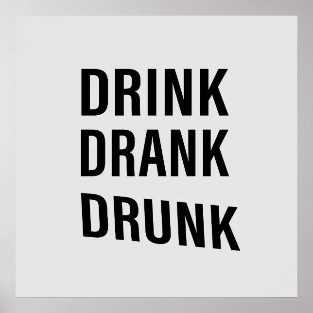 Affiche Drôles citations de boisson sur le buveur de whisk (Devant)