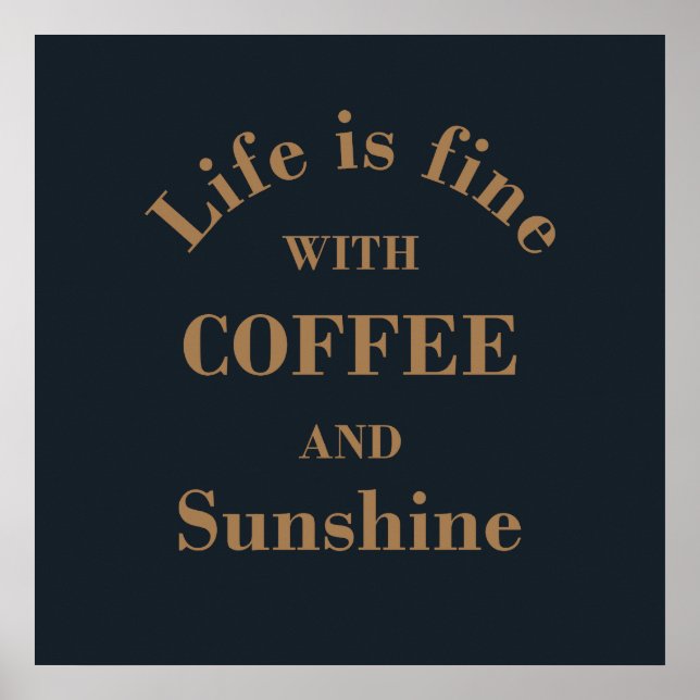Affiche drôles citations de café (Devant)