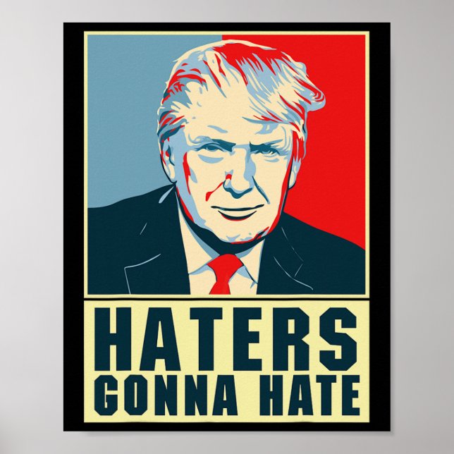 Affiche Drôles de Chapeaux de Président Donald Trump Les D (Devant)