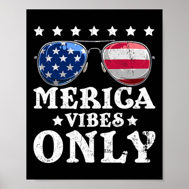 Affiche Drôles de vibrations Merica Drapeau américain Sung (Devant)