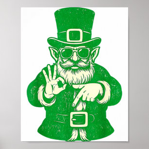 Affiche Drôles Leprechauns Disent 6 7 Six Sept St Patricks