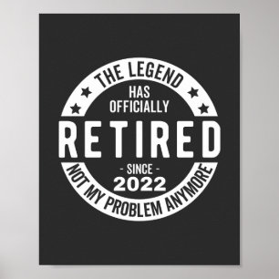 Affiche drôles retraite, retraités, pompier à la retraite,