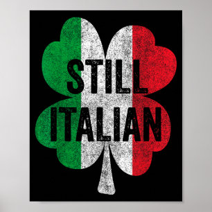 Affiche Drôles trèfles italiens Saint-Patrick Hommes
