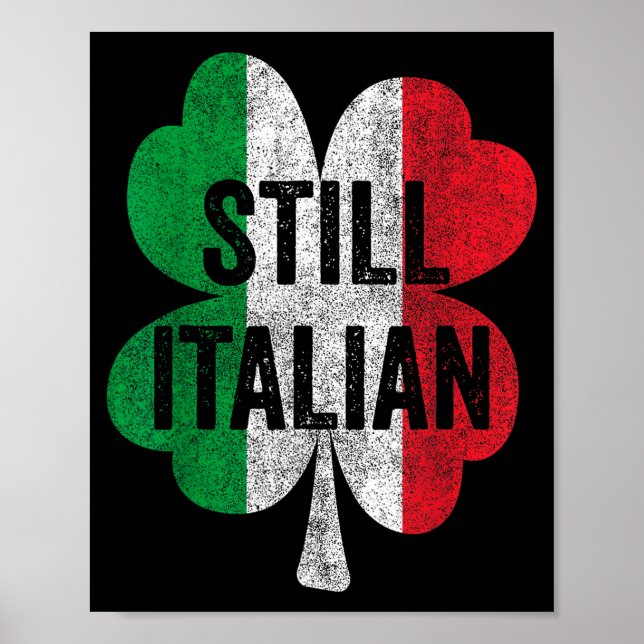 Affiche Drôles trèfles italiens Saint-Patrick Hommes  (Devant)