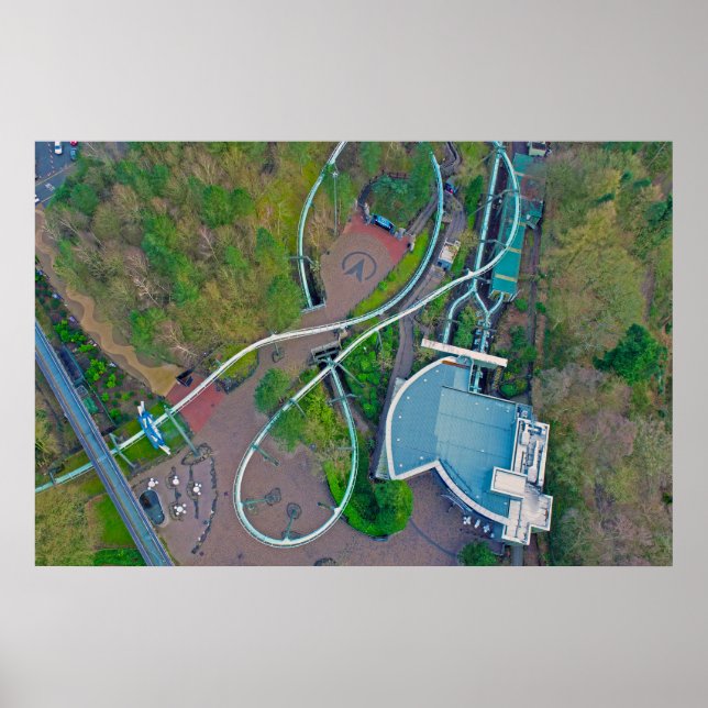 Affiche Drone Galactica | Alton Towers Resort (Devant)