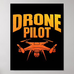 Affiche Drone Pilote Art Pour Hommes Femmes Enthousiaste D