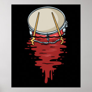 Affiche Drummer Cadeaux Hommes Drumming Cadeaux Percussion