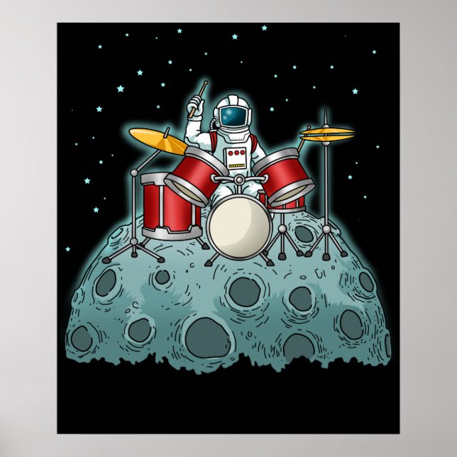 Affiche Drummer Kids Drummer Cadeau Drumming Percussion (Devant)