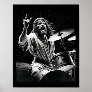 Affiche Drummer Rock Jesus Drummer
