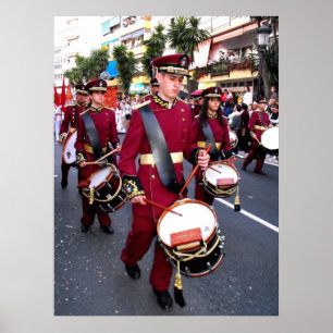 Affiche Drummers sur Palm Sunday, Marbella