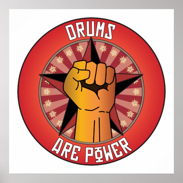 Affiche Drums Are Power (Devant)