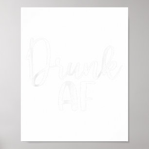 Affiche Drunk Af, Funny Christmas Matching, Hommes Femmes,