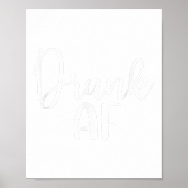 Affiche Drunk Af, Funny Christmas Matching, Hommes Femmes, (Devant)