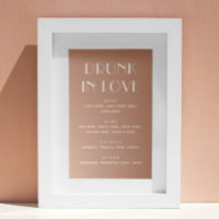 Drunk in love. Boissons mariages modernes rose pâl