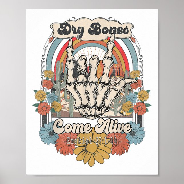 Affiche Dry Bones Come Alive Christian, Christian Motivati (Devant)