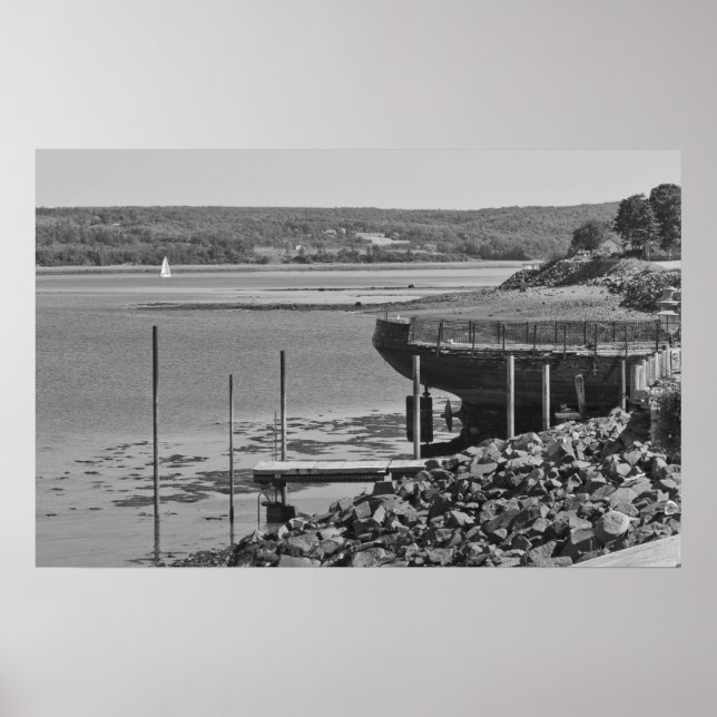 Affiche Dry Dock In Digby, NS fine art print (Devant)
