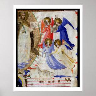 Affiche ds 558 f.67v St Dominic avec quatre anges